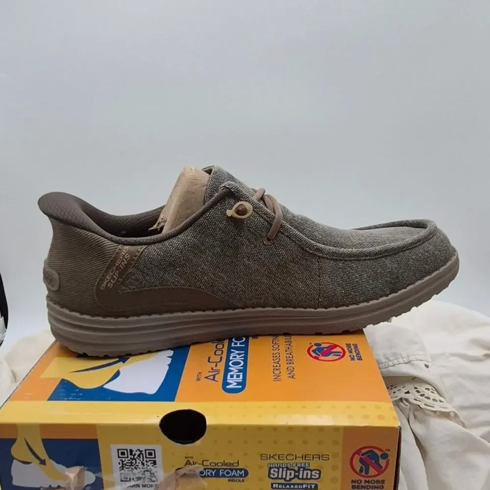 NEW Skechers Slip-Ins Melson Coronado slip-on shoes khaki. Men sIze 9.5